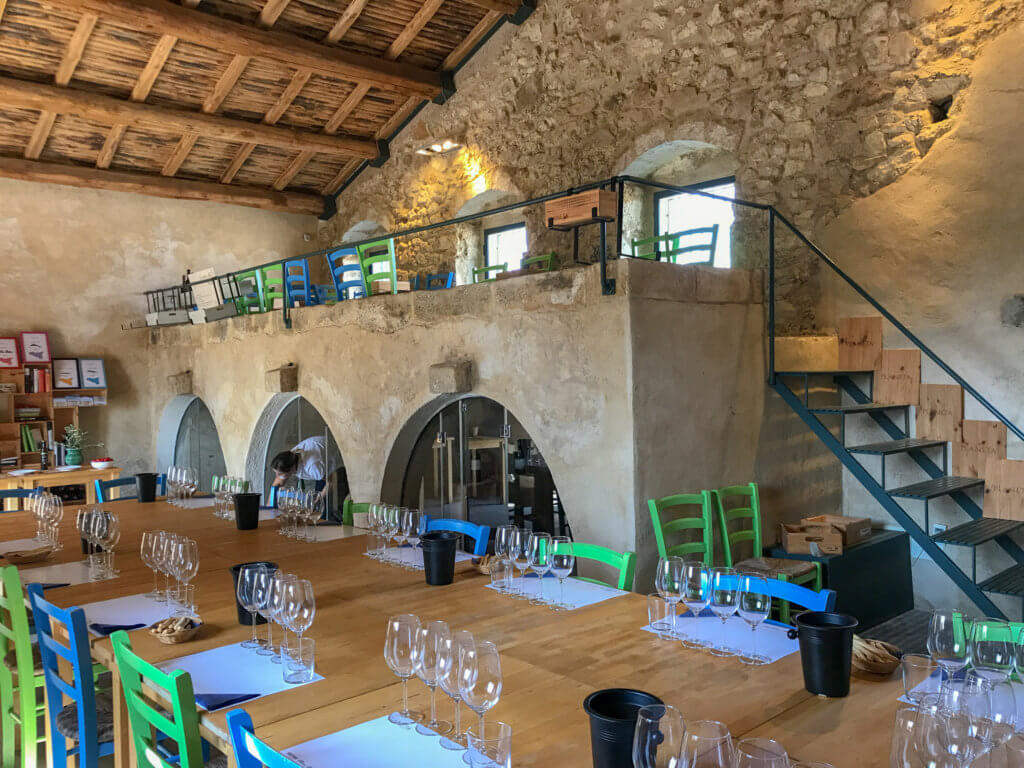 Tasting room at Planeta Buonivini